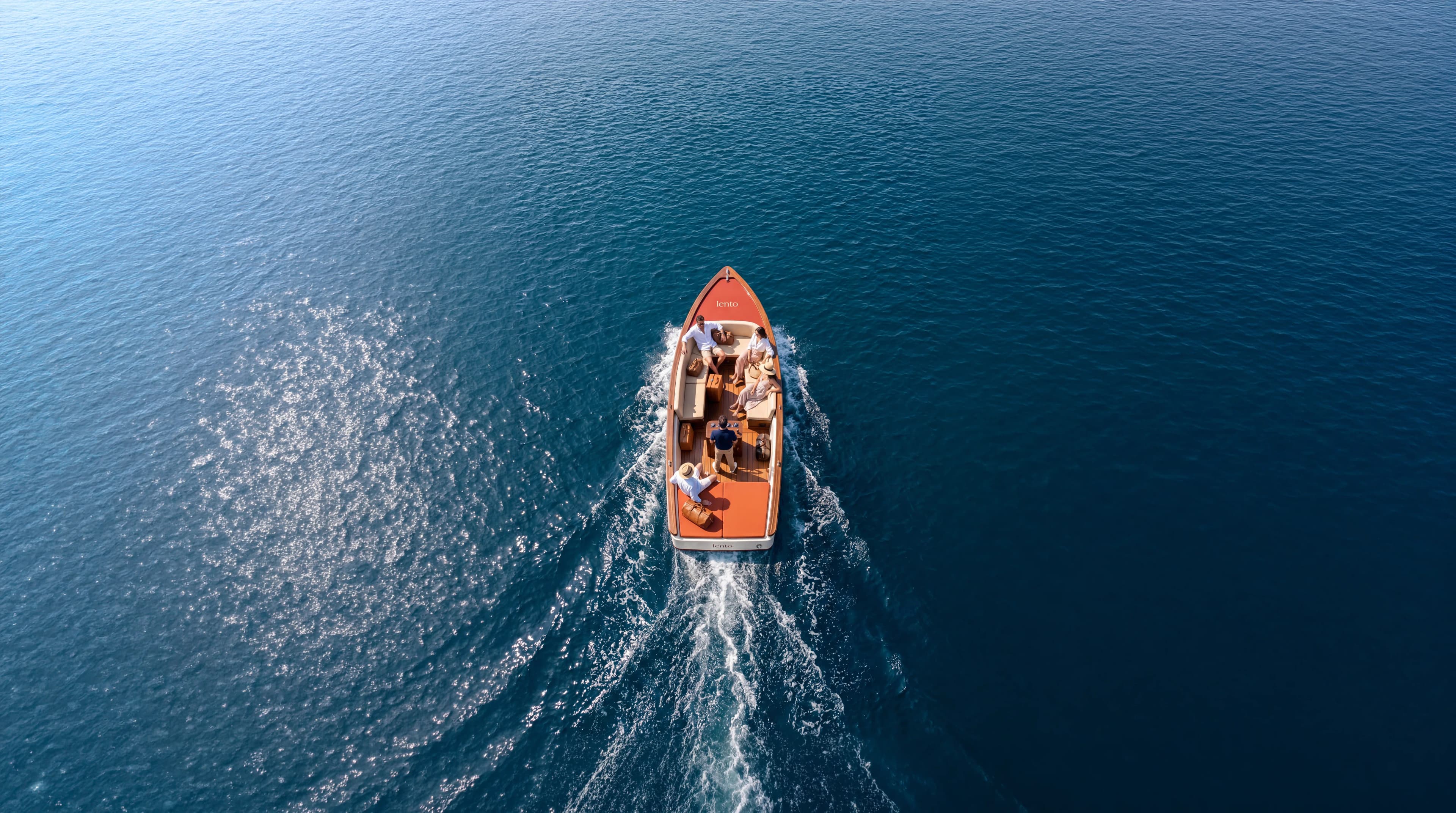 Branded boat journey across the lake — Experience Design by Parallel Creative Agency — Lento, hospitality
